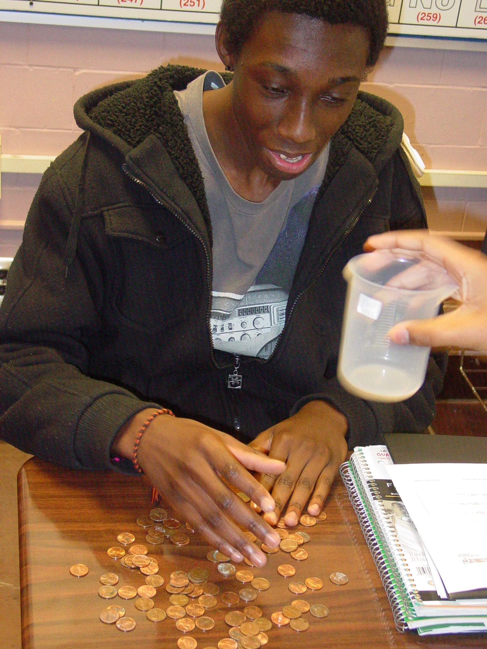 Eddie doing nuclear chemistry